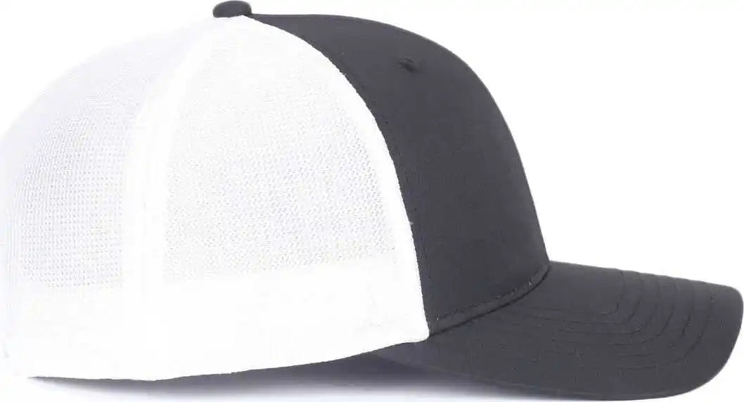 Oc Sports Oc771pf Slight Pre-curved Visorr Cap - Black White - 6 7/8’’ - 7 1/2’’