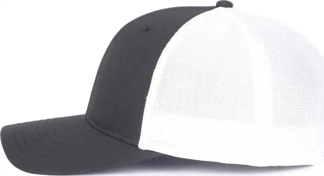 Oc Sports Oc771pf Slight Pre-curved Visorr Cap - Black White - 6 7/8’’ - 7 1/2’’