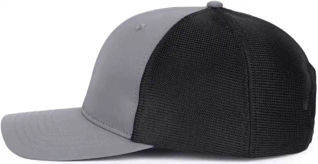 Oc Sports Oc771pf Slight Pre-curved Visorr Cap - Charcoal Black - Dark Gray / 6 7/8’’ - 7 1/2’’