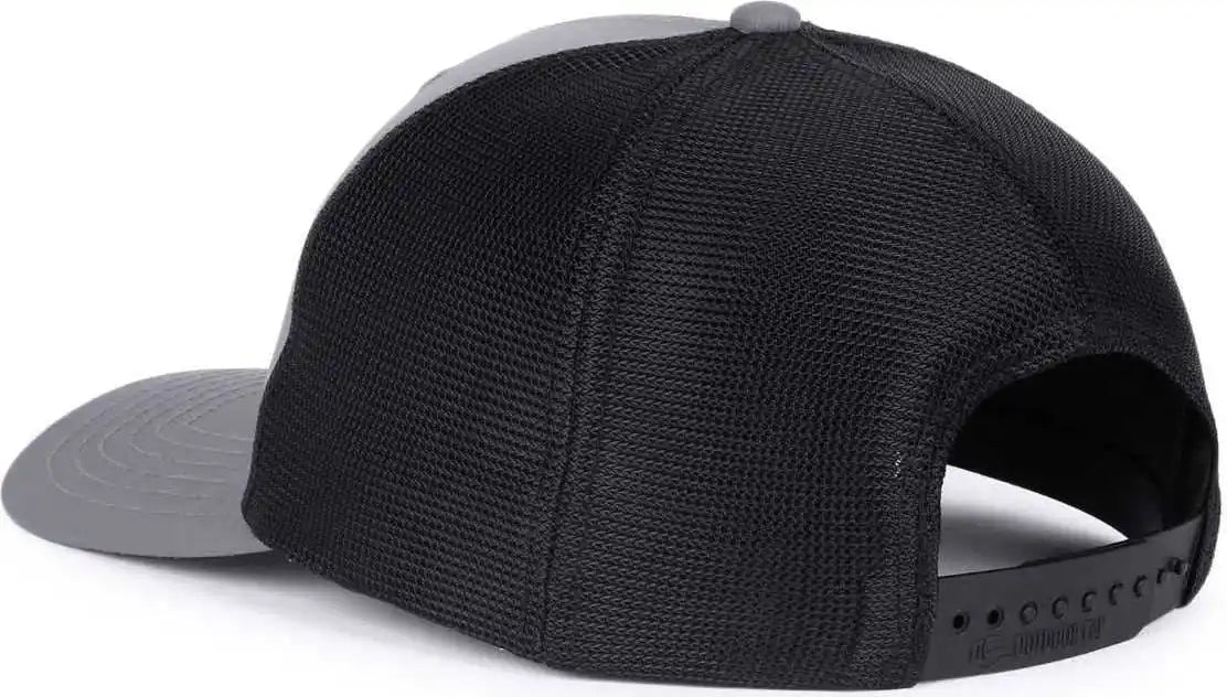 Oc Sports Oc771pf Slight Pre-curved Visorr Cap - Charcoal Black - Dark Gray / 6 7/8’’ - 7 1/2’’