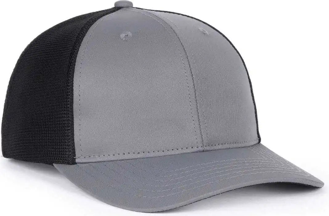Oc Sports Oc771pf Slight Pre-curved Visorr Cap - Charcoal Black - Dark Gray / 6 7/8’’ - 7 1/2’’