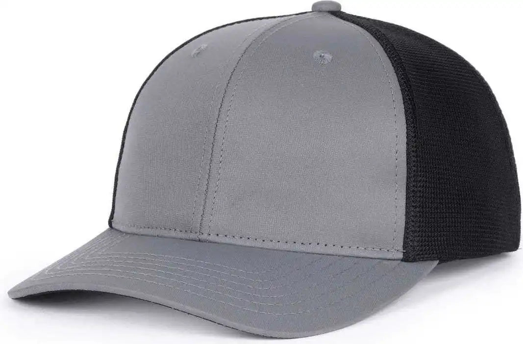 Oc Sports Oc771pf Slight Pre-curved Visorr Cap - Charcoal Black - Dark Gray / 6 7/8’’ - 7 1/2’’