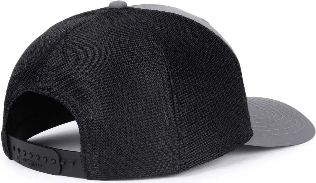 Oc Sports Oc771pf Slight Pre-curved Visorr Cap - Charcoal Black - Dark Gray / 6 7/8’’ - 7 1/2’’