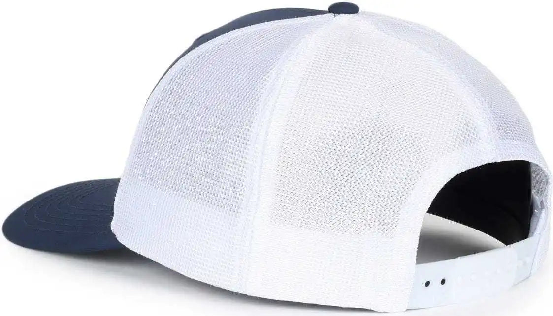Oc Sports Oc771pf Slight Pre-curved Visorr Cap - Navy White - 6 7/8’’ - 7 1/2’’