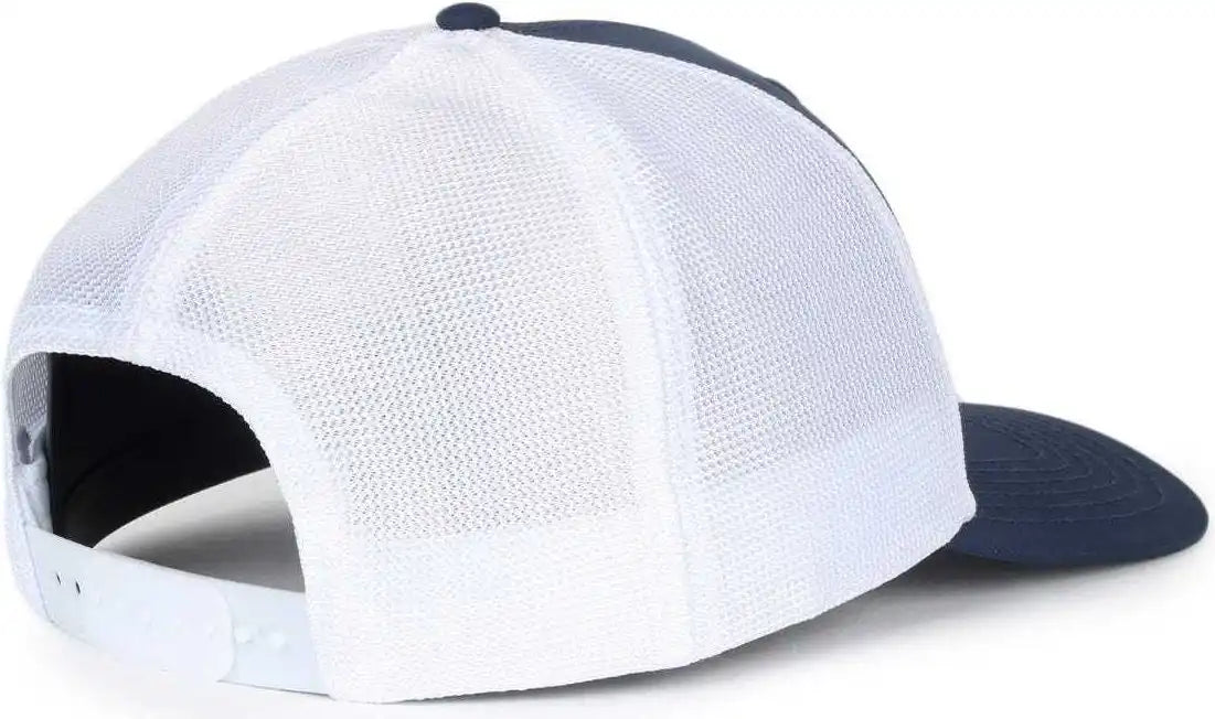 Oc Sports Oc771pf Slight Pre-curved Visorr Cap - Navy White - 6 7/8’’ - 7 1/2’’