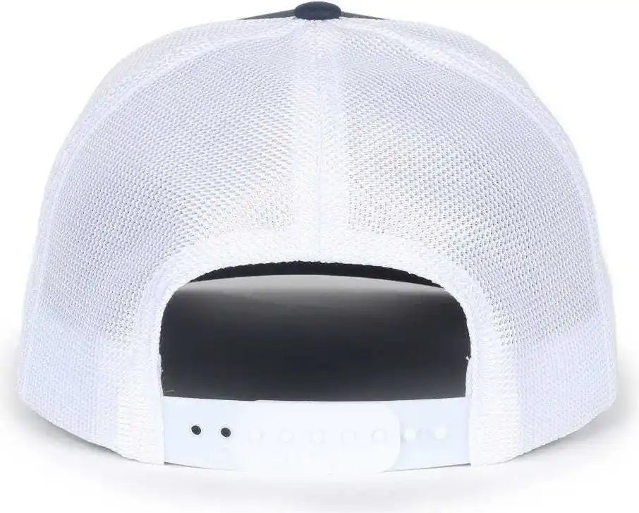 Oc Sports Oc771pf Slight Pre-curved Visorr Cap - Navy White - 6 7/8’’ - 7 1/2’’