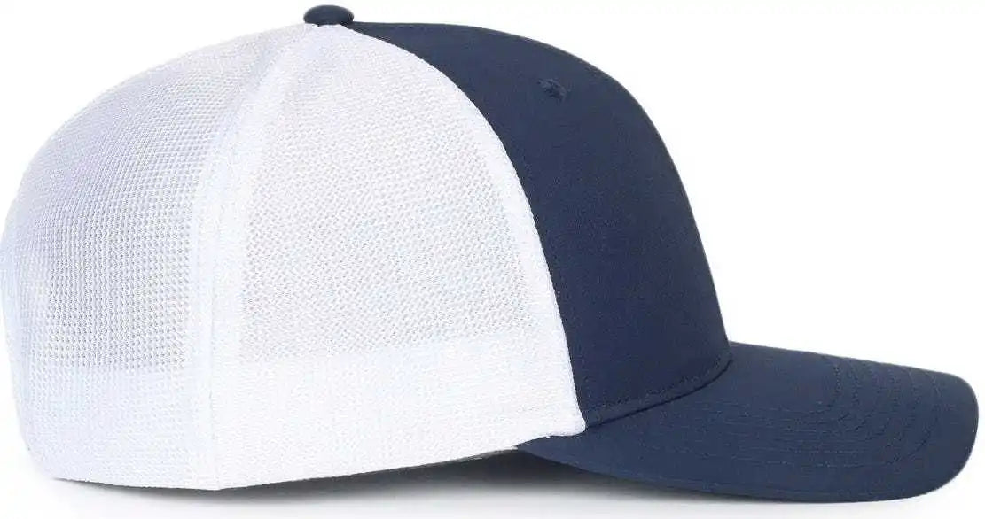 Oc Sports Oc771pf Slight Pre-curved Visorr Cap - Navy White - 6 7/8’’ - 7 1/2’’