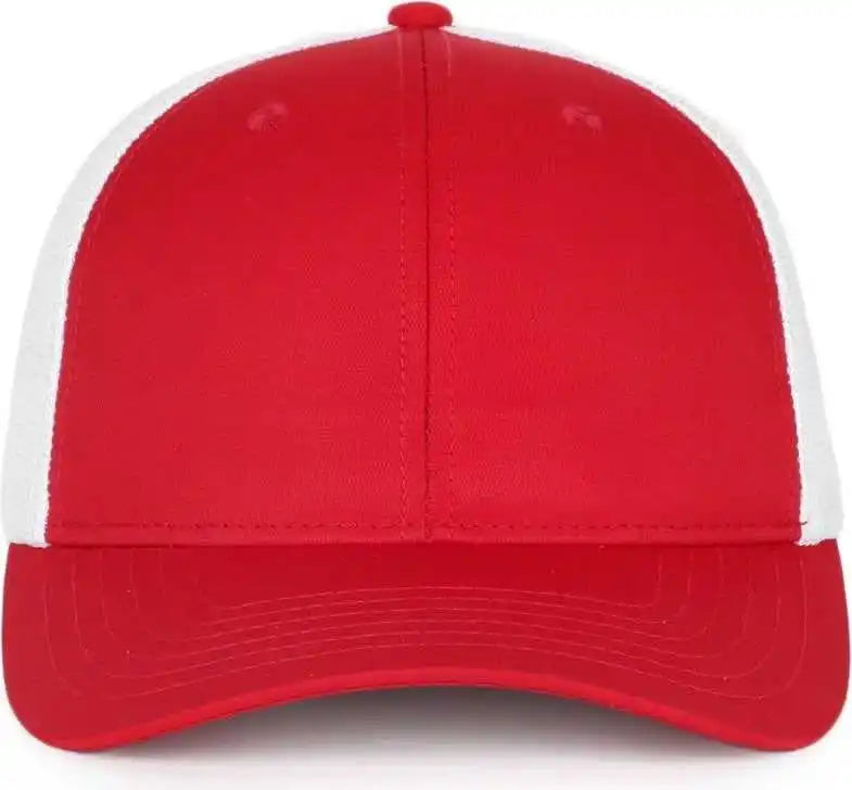 Oc Sports Oc771pf Slight Pre-curved Visorr Cap - Red White - 6 7/8’’ - 7 1/2’’