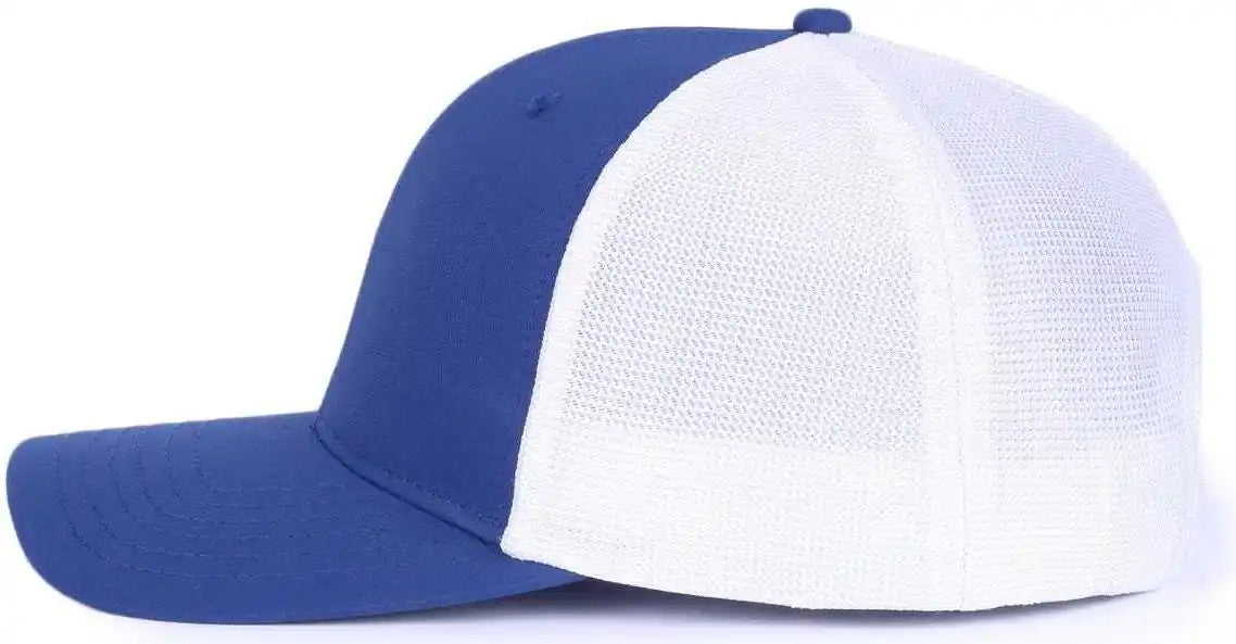 Oc Sports Oc771pf Slight Pre-curved Visorr Cap - Royal White - 6 7/8’’ - 7 1/2’’