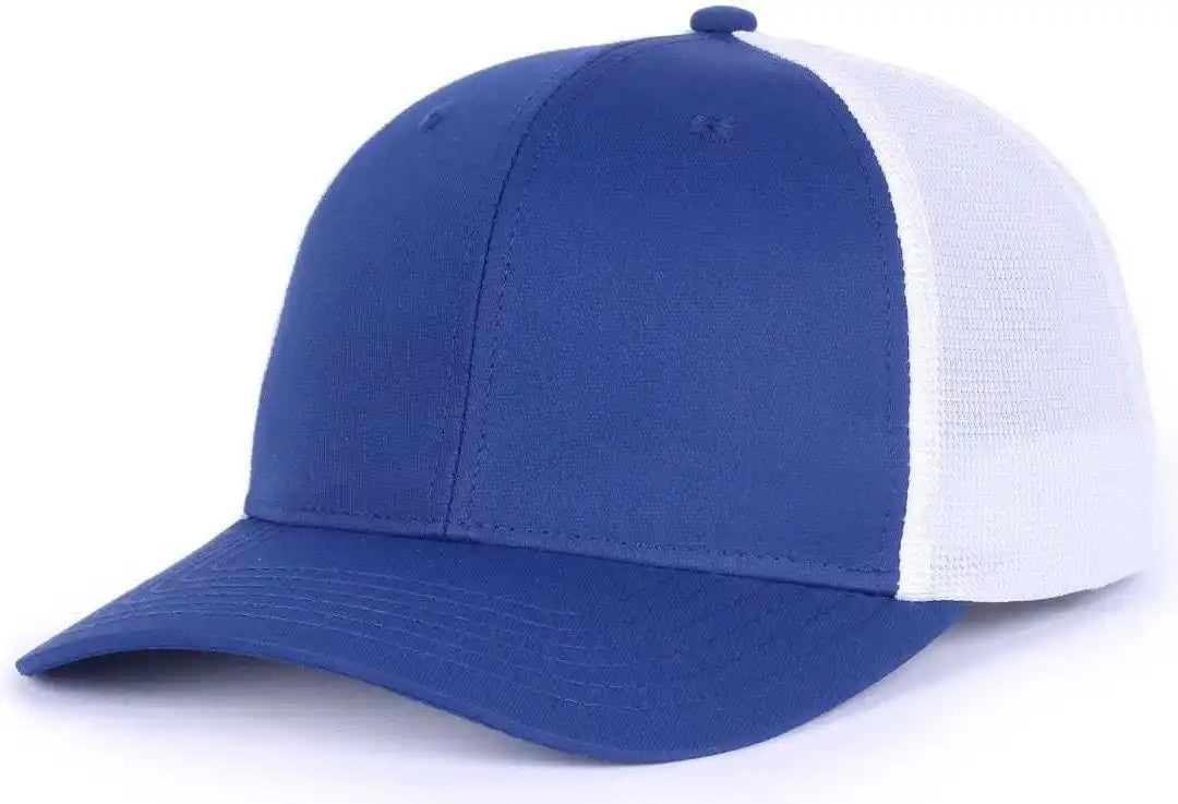 Oc Sports Oc771pf Slight Pre-curved Visorr Cap - Royal White - 6 7/8’’ - 7 1/2’’