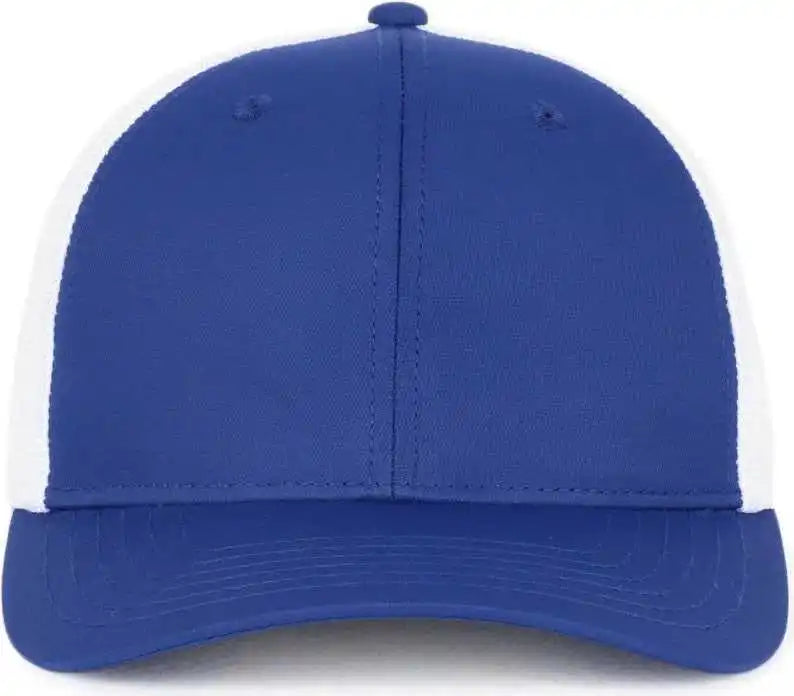 Oc Sports Oc771pf Slight Pre-curved Visorr Cap - Royal White - 6 7/8’’ - 7 1/2’’