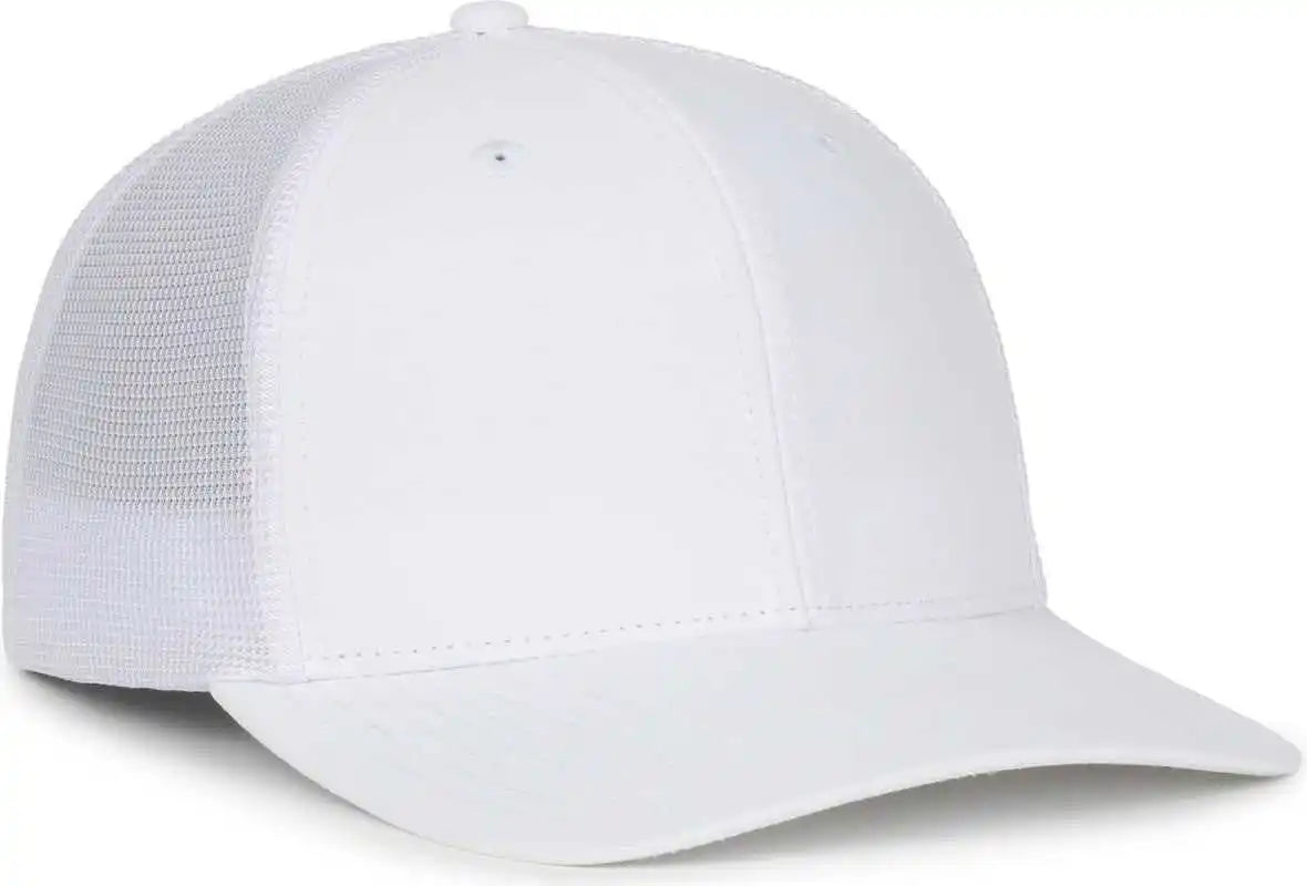 Oc Sports Oc771pf Slight Pre-curved Visorr Cap - White - Osfm