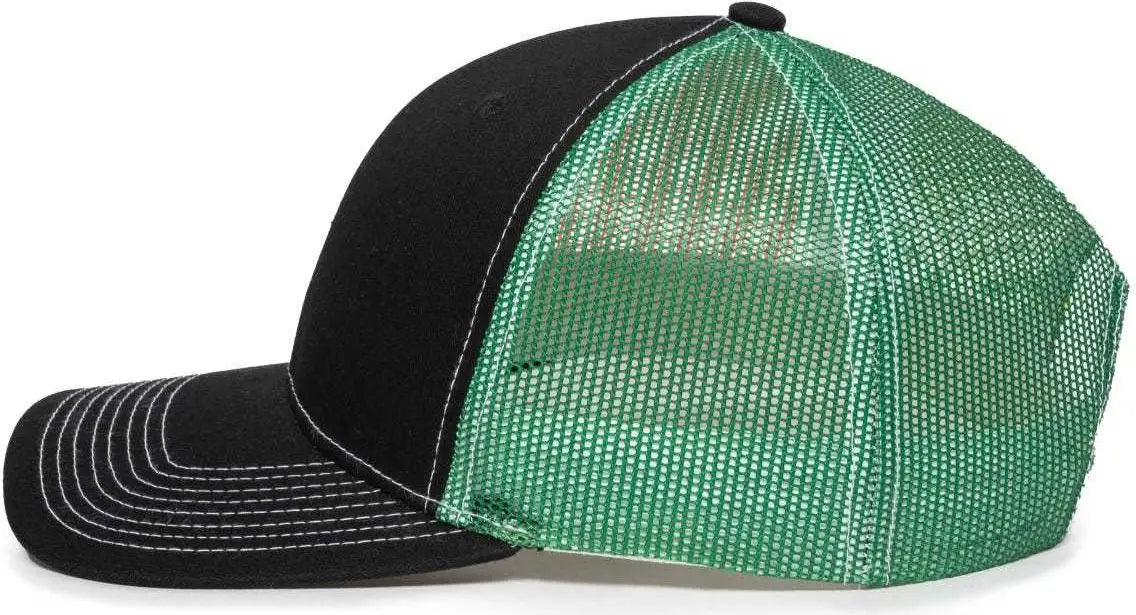 Oc Sports Oc771pm Mesh Back Mexican Flag Cap - Black - 6 7/8’’ - 7 1/2’’