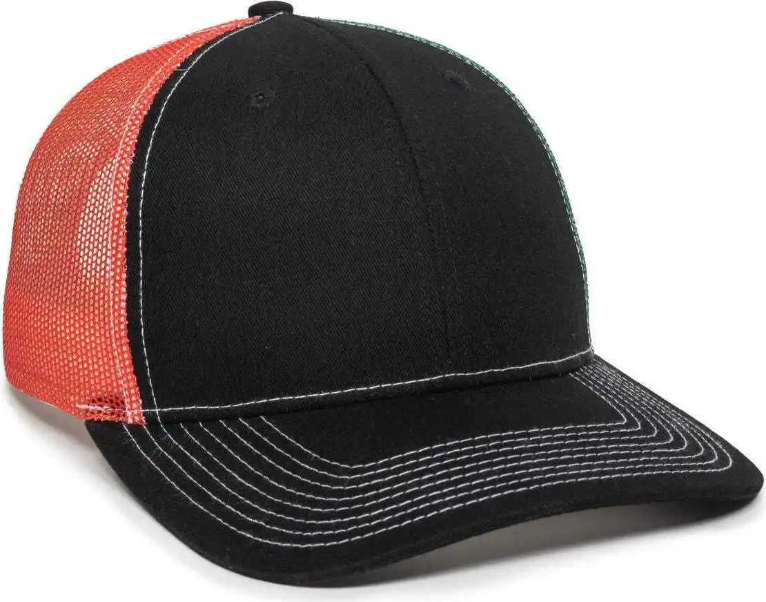 Oc Sports Oc771pm Mesh Back Mexican Flag Cap - Black - 6 7/8’’ - 7 1/2’’