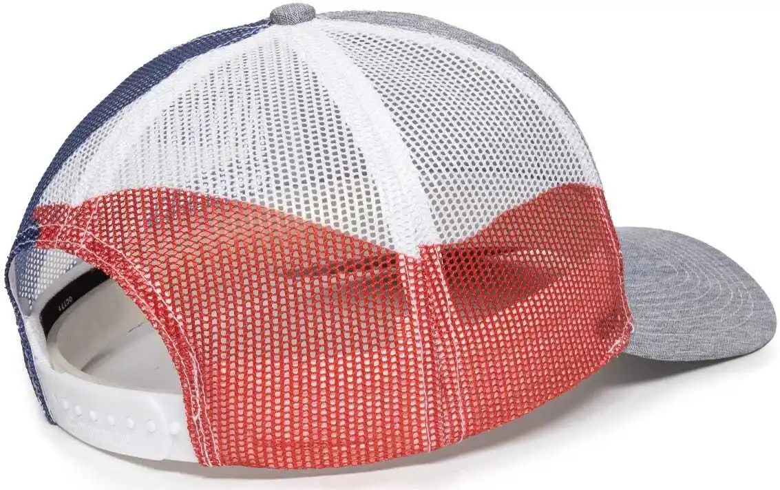 Oc Sports Oc771pm Mesh Back Texas Flag Cap - Ln Heathered Gray Tx - 6 7/8’’ - 7 1/2’’
