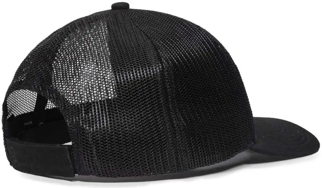 Oc Sports Oc771v Adjustable Mesh Back Cap - Black - 6 7/8’’ - 7 1/2’’
