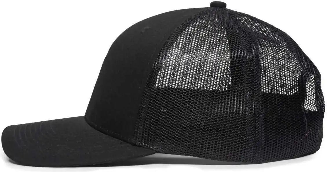 Oc Sports Oc771v Adjustable Mesh Back Cap - Black - 6 7/8’’ - 7 1/2’’