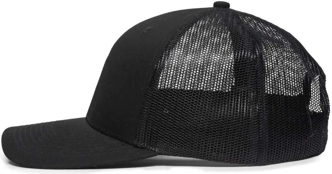 Oc Sports Oc771v Adjustable Mesh Back Cap - Black - 6 7/8’’ - 7 1/2’’