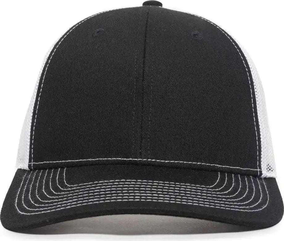 Oc Sports Oc771v Adjustable Mesh Back Cap - Black White - 6 7/8’’ - 7 1/2’’
