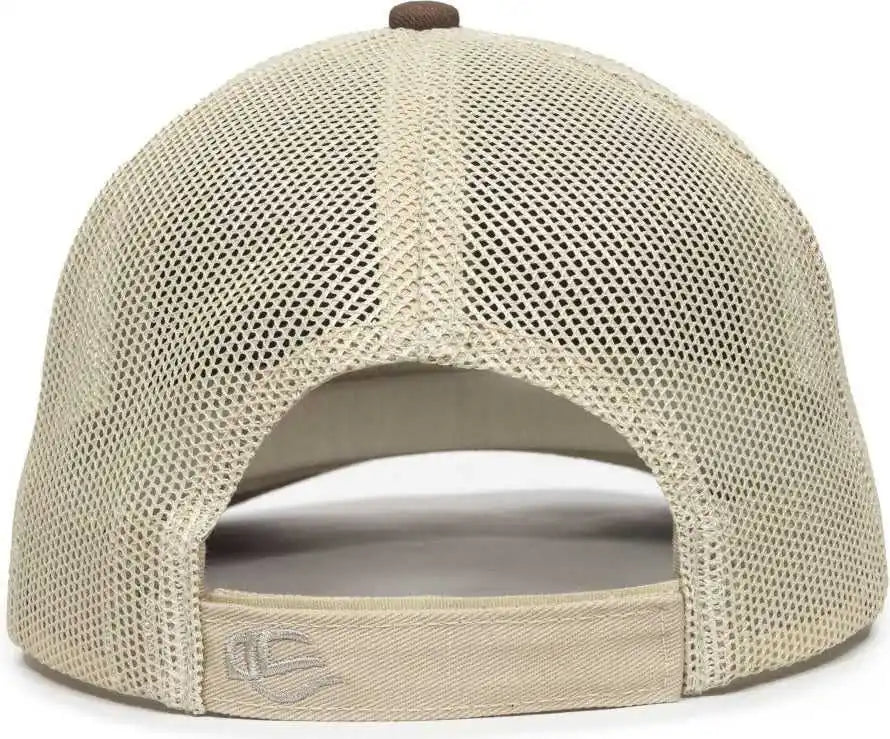 Oc Sports Oc771v Adjustable Mesh Back Cap - Brown Khaki - 6 7/8’’ - 7 1/2’’