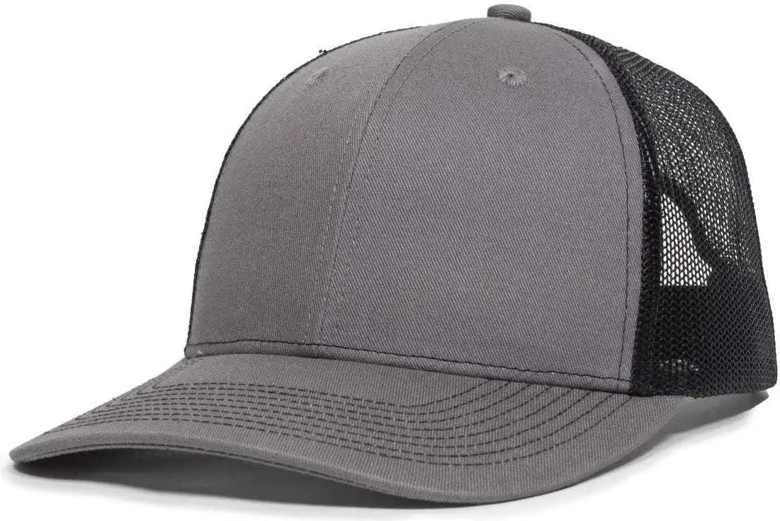 Oc Sports Oc771v Adjustable Mesh Back Cap - Charcoal Black