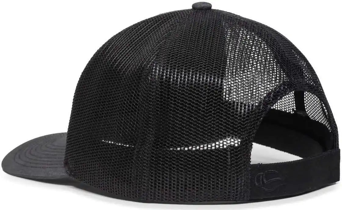 Oc Sports Oc771v Adjustable Mesh Back Cap - Heathered Charcoal Black - Dark Gray / 6 7/8’’ - 7 1/2’’