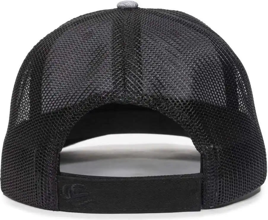 Oc Sports Oc771v Adjustable Mesh Back Cap - Heathered Gray Black - 6 7/8’’ - 7 1/2’’