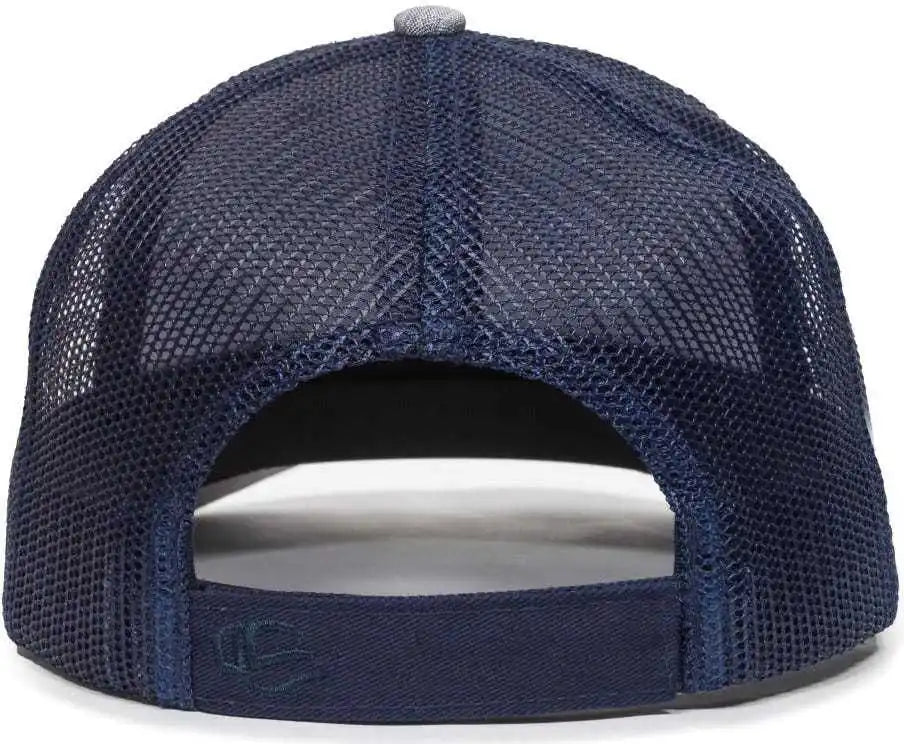 Oc Sports Oc771v Adjustable Mesh Back Cap - Heathered Gray Navy - 6 7/8’’ - 7 1/2’’