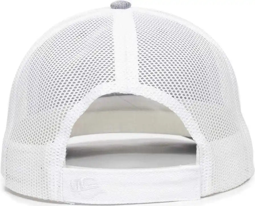Oc Sports Oc771v Adjustable Mesh Back Cap - Heathered Gray White - 6 7/8’’ - 7 1/2’’
