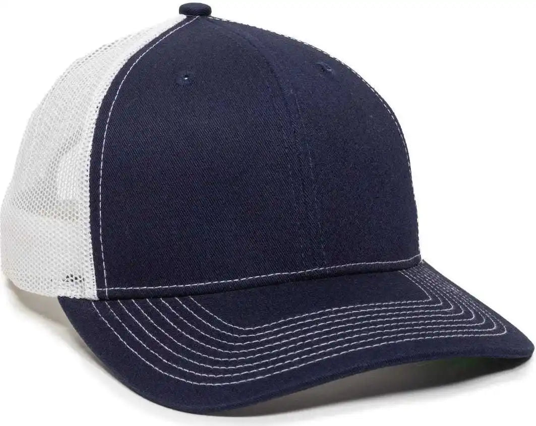 Oc Sports Oc771v Adjustable Mesh Back Cap - Navy White - 6 7/8’’ - 7 1/2’’