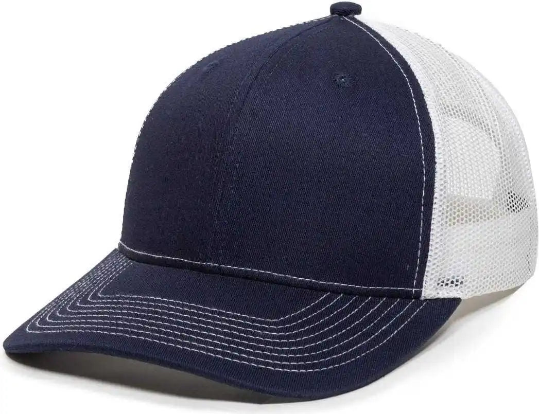 Oc Sports Oc771v Adjustable Mesh Back Cap - Navy White - 6 7/8’’ - 7 1/2’’