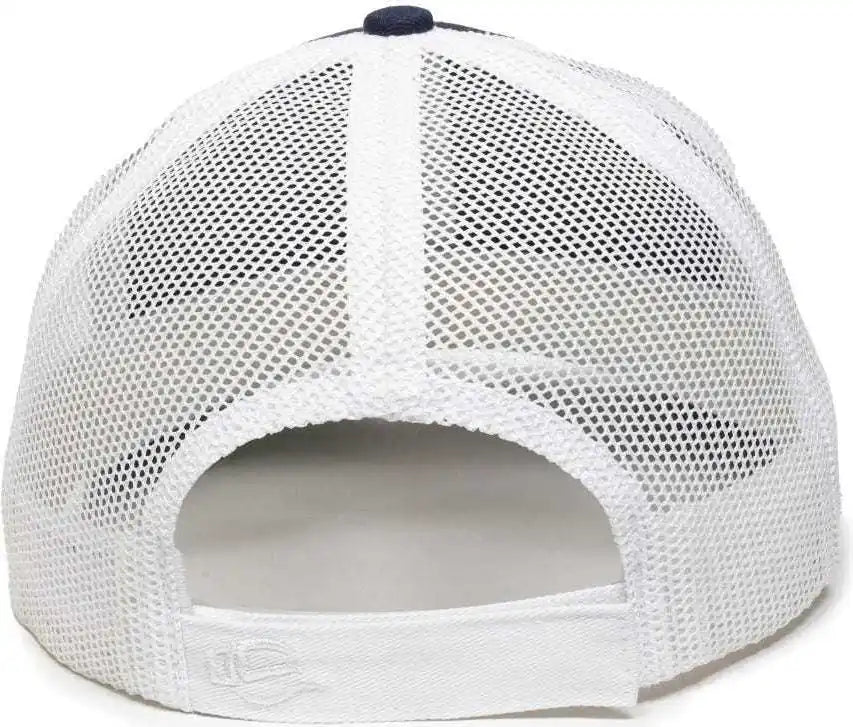 Oc Sports Oc771v Adjustable Mesh Back Cap - Navy White - 6 7/8’’ - 7 1/2’’