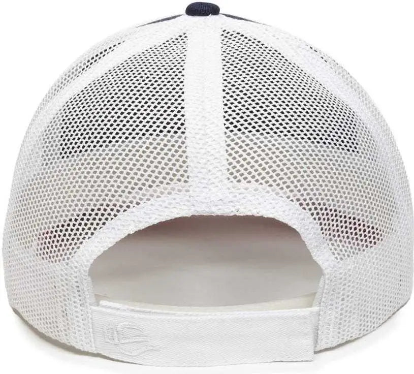 Oc Sports Oc771v Adjustable Mesh Back Cap - Navy White Red