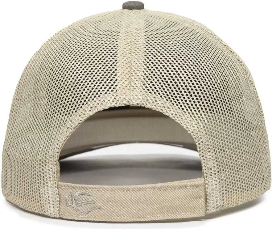 Oc Sports Oc771v Adjustable Mesh Back Cap - Olive Khaki