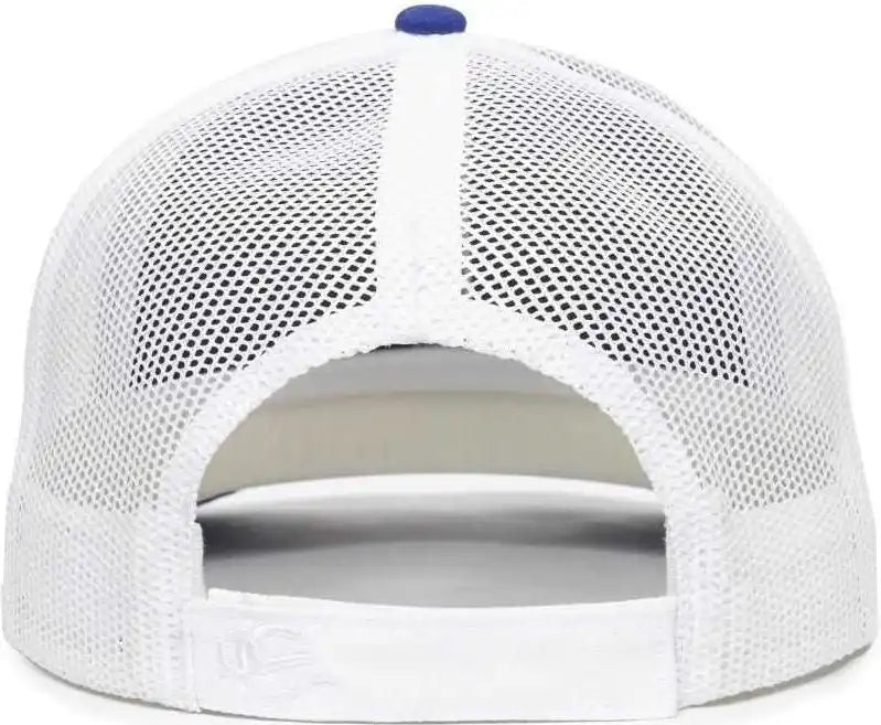 Oc Sports Oc771v Adjustable Mesh Back Cap - Royal White - 6 7/8’’ - 7 1/2’’