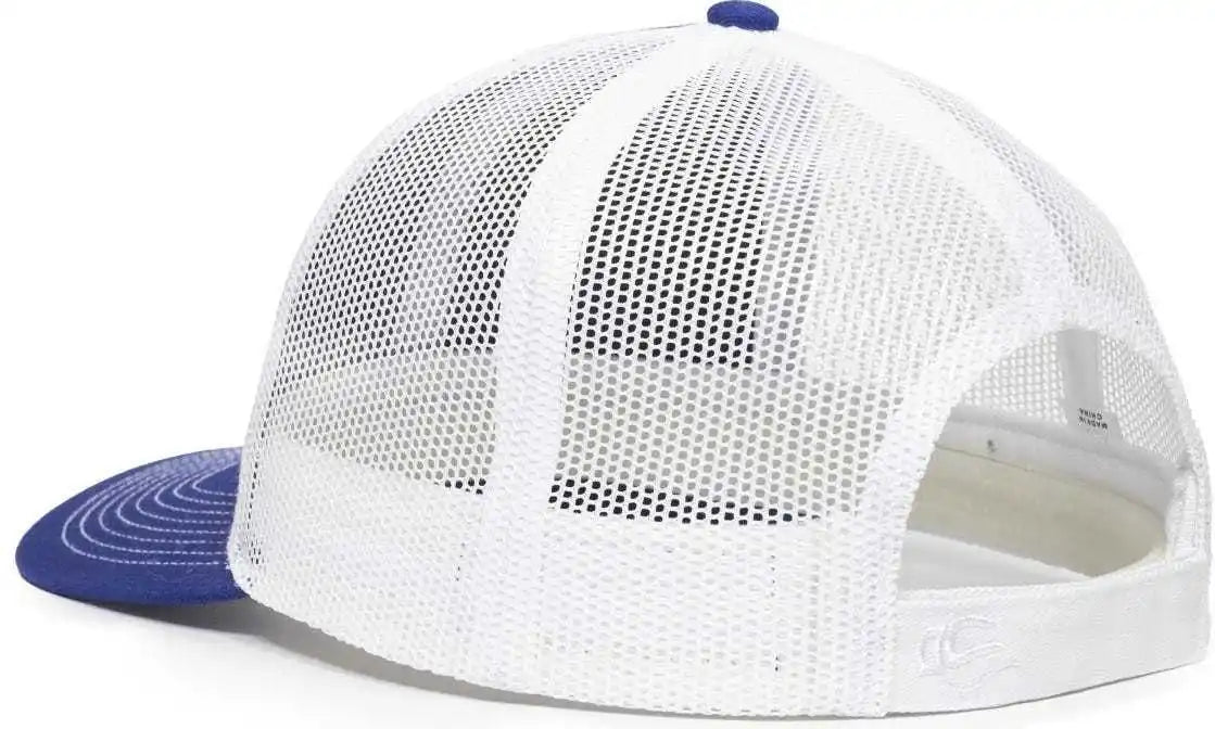 Oc Sports Oc771v Adjustable Mesh Back Cap - Royal White - 6 7/8’’ - 7 1/2’’
