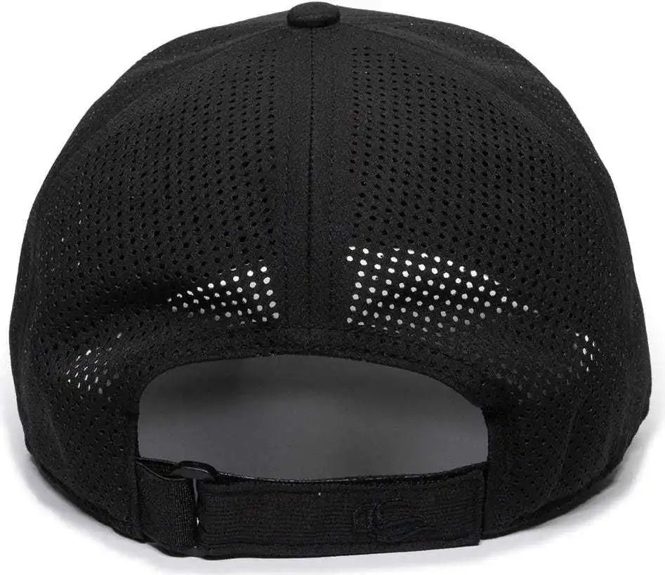 Oc Sports Oc803 Adjustable Mesh Back Solid Color Cap - Black - 6 7/8’’ - 7 1/2’’