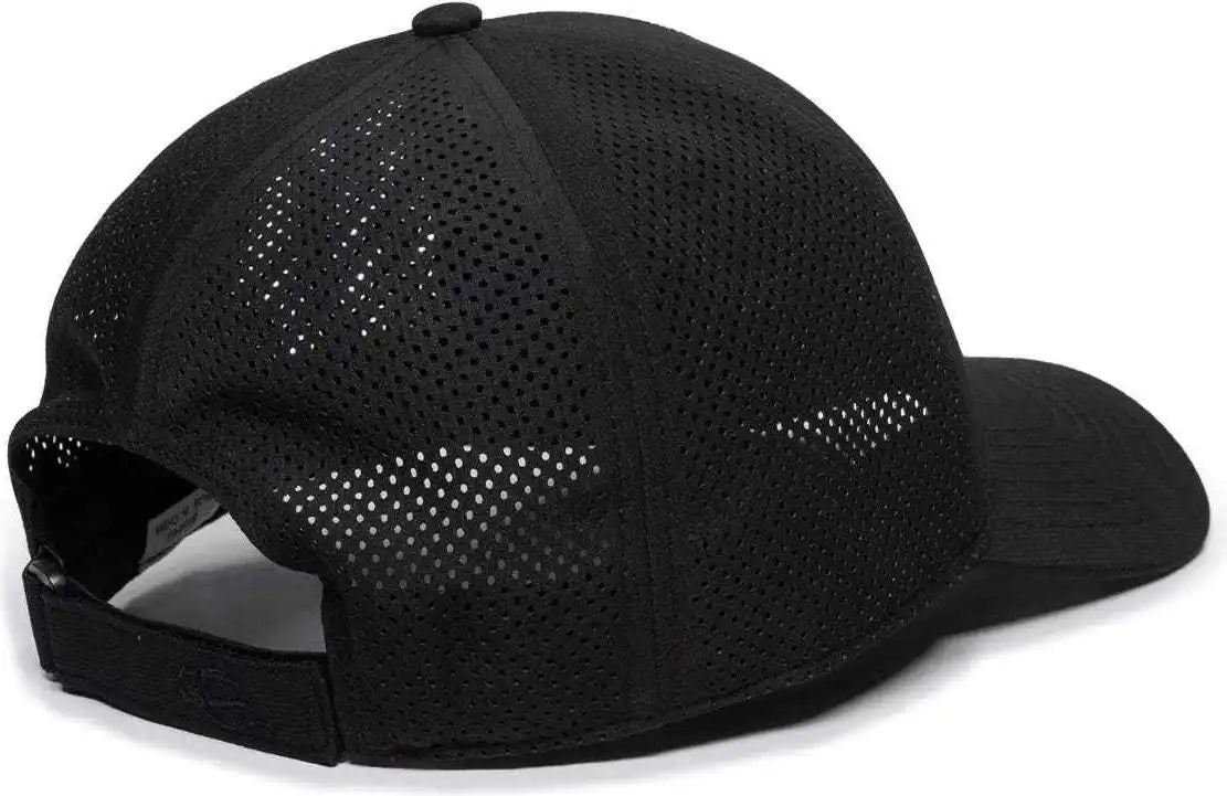 Oc Sports Oc803 Adjustable Mesh Back Solid Color Cap - Black - 6 7/8’’ - 7 1/2’’