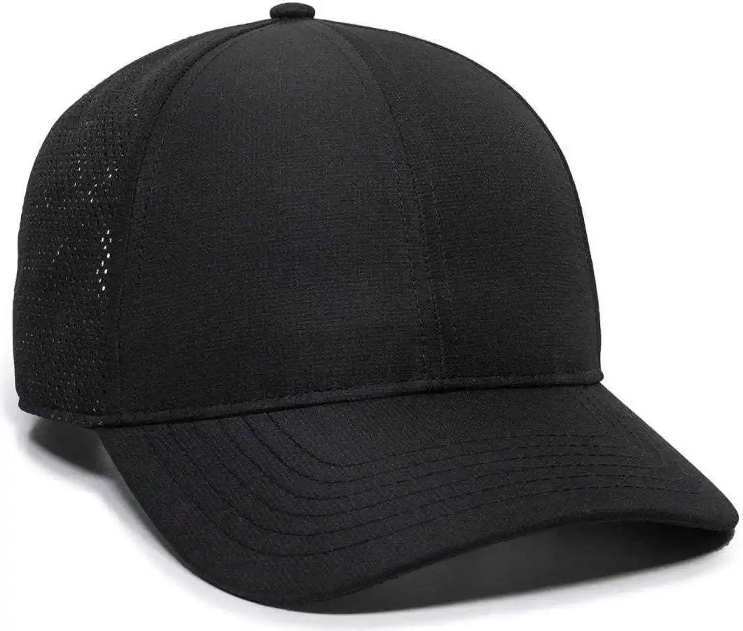 Oc Sports Oc803 Adjustable Mesh Back Solid Color Cap - Black - 6 7/8’’ - 7 1/2’’