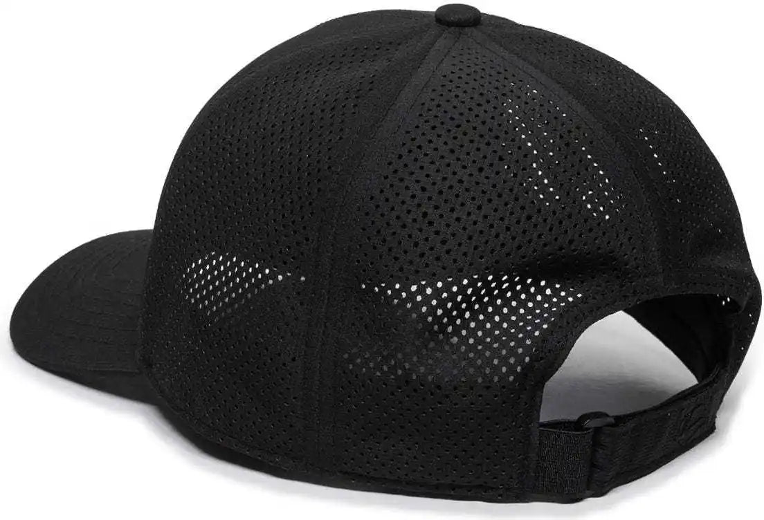 Oc Sports Oc803 Adjustable Mesh Back Solid Color Cap - Black - 6 7/8’’ - 7 1/2’’