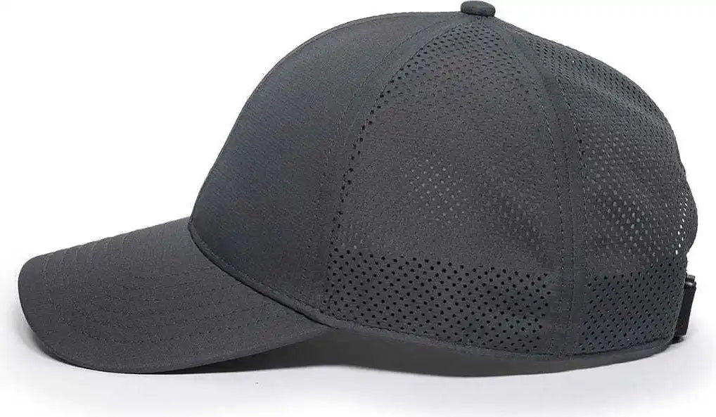 Oc Sports Oc803 Adjustable Mesh Back Solid Color Cap - Graphite - Dark Gray / 6 7/8’’ - 7 1/2’’