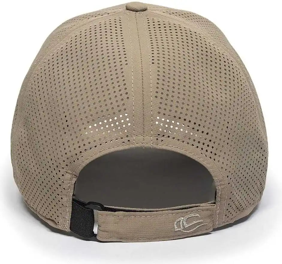 Oc Sports Oc803 Adjustable Mesh Back Solid Color Cap - Khaki - 6 7/8’’ - 7 1/2’’