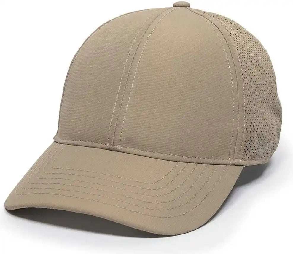 Oc Sports Oc803 Adjustable Mesh Back Solid Color Cap - Khaki - 6 7/8’’ - 7 1/2’’