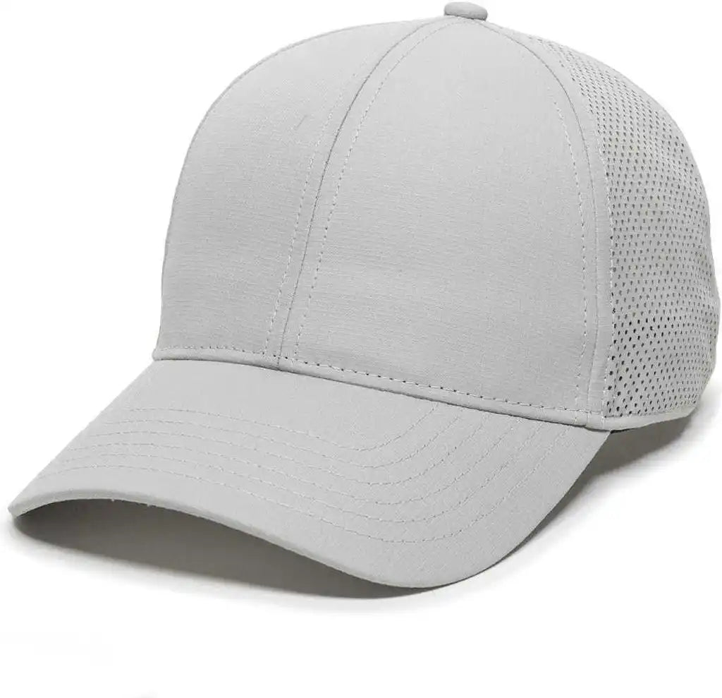 Oc Sports Oc803 Adjustable Mesh Back Solid Color Cap - Light Gray - 6 7/8’’ - 7 1/2’’