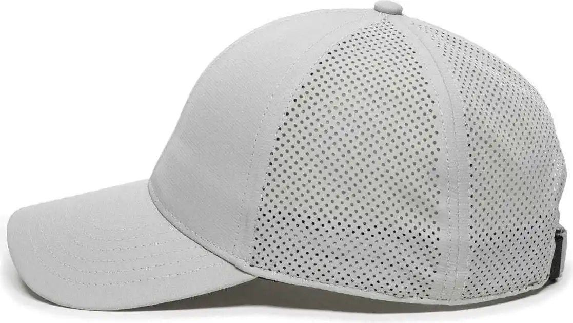 Oc Sports Oc803 Adjustable Mesh Back Solid Color Cap - Light Gray - 6 7/8’’ - 7 1/2’’