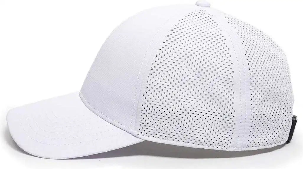 Oc Sports Oc803 Adjustable Mesh Back Solid Color Cap - White - 6 7/8’’ - 7 1/2’’