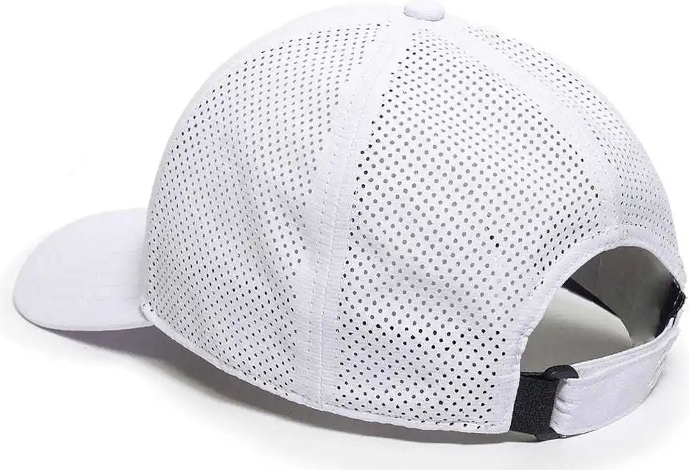 Oc Sports Oc803 Adjustable Mesh Back Solid Color Cap - White - 6 7/8’’ - 7 1/2’’