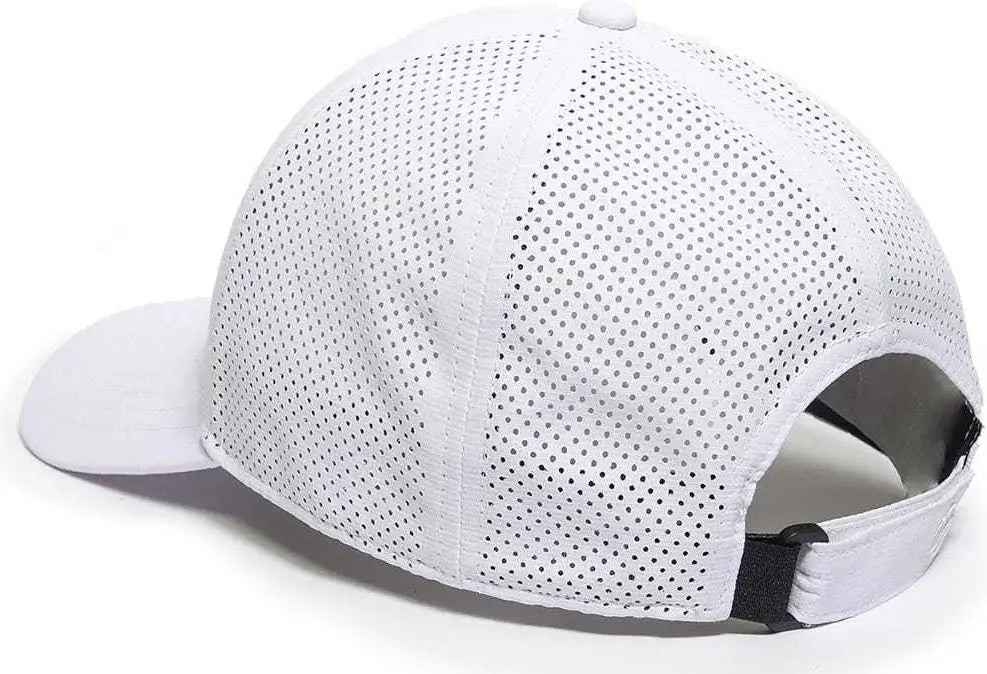 Oc Sports Oc803 Adjustable Mesh Back Solid Color Cap - White - 6 7/8’’ - 7 1/2’’