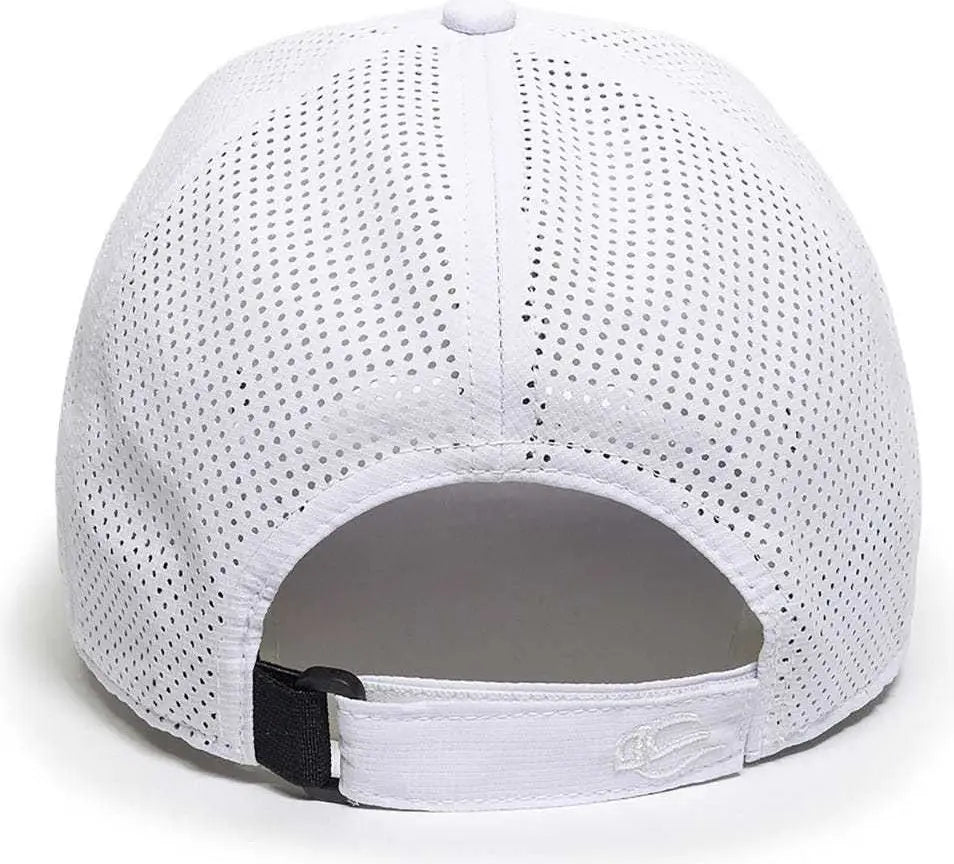 Oc Sports Oc803 Adjustable Mesh Back Solid Color Cap - White - 6 7/8’’ - 7 1/2’’