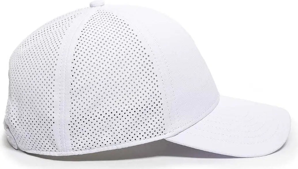 Oc Sports Oc803 Adjustable Mesh Back Solid Color Cap - White - 6 7/8’’ - 7 1/2’’